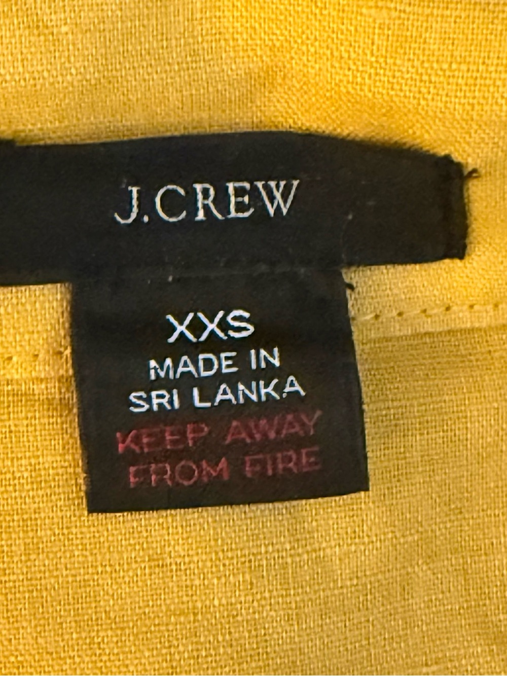 J.CREW LINEN AND COTTON PAJAMA SET - BURNISHED YELLOW - Picture 5 of 10